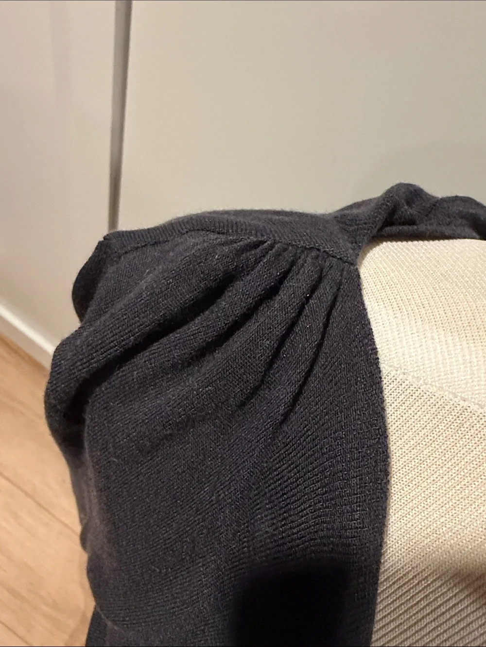 Massimo Dutti dark navy Cowl-neckSweater - Minimal Knit